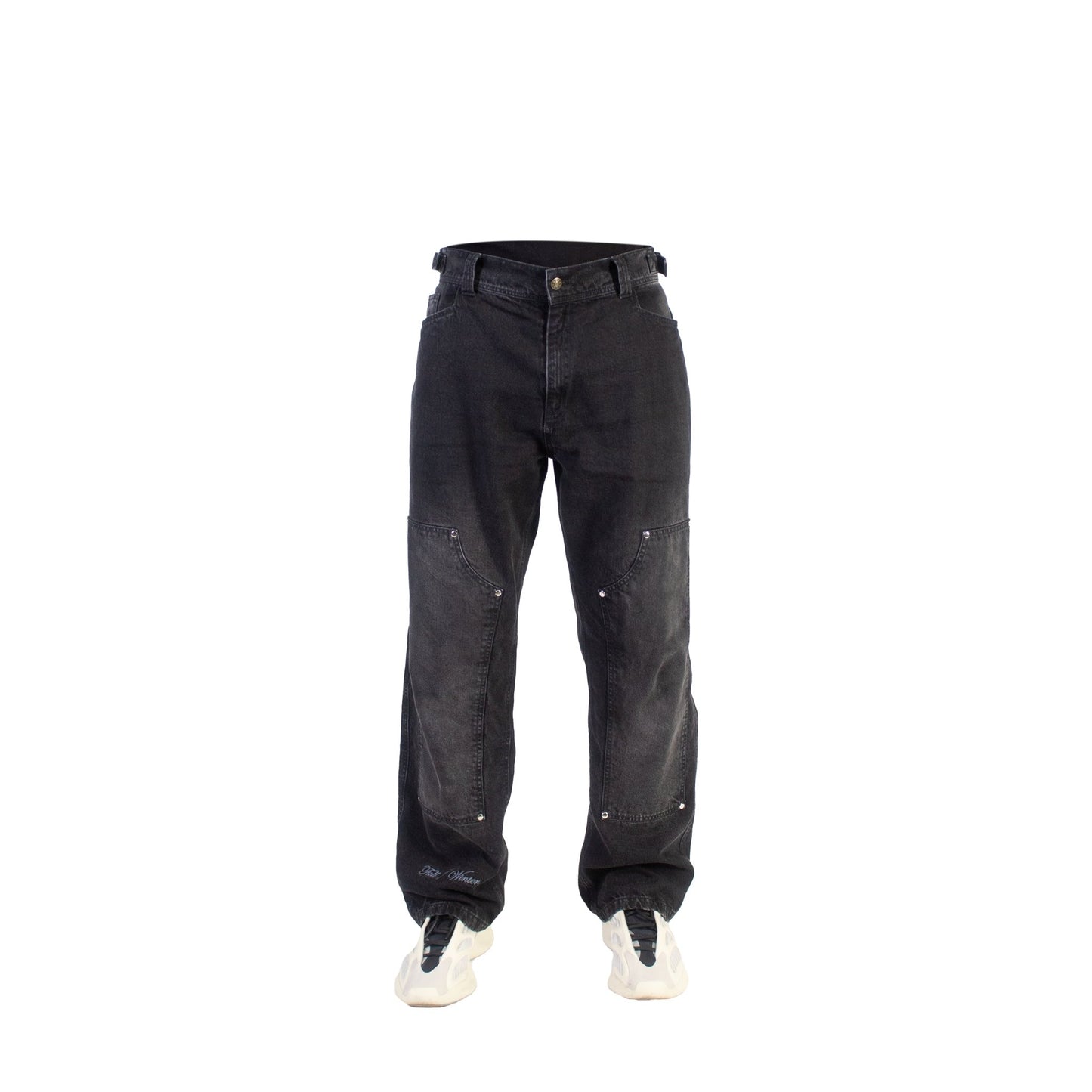 Washed Black Carpenter Jeans